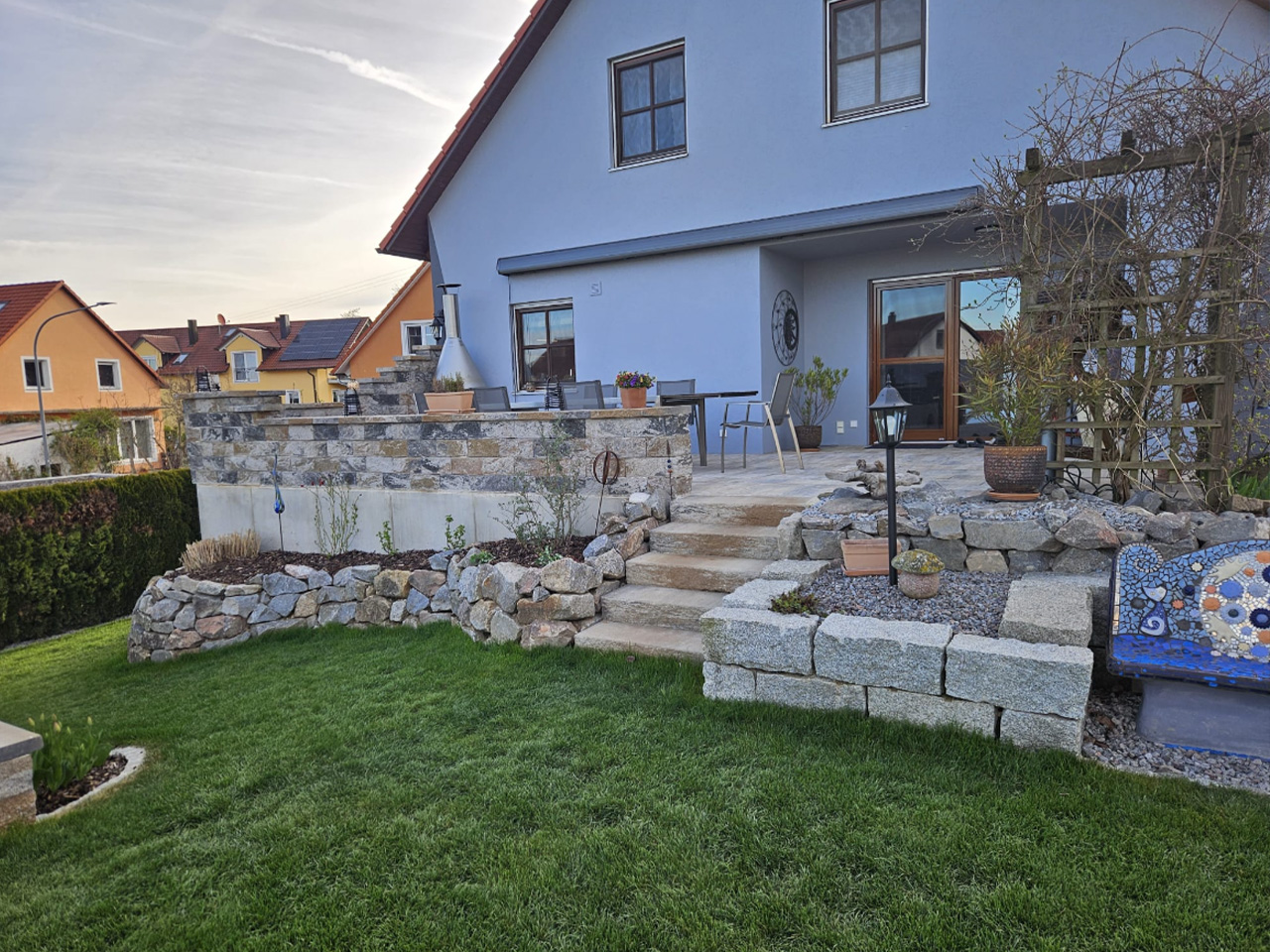 Gartengestaltung mit dem Baggerbetrieb M. Daser